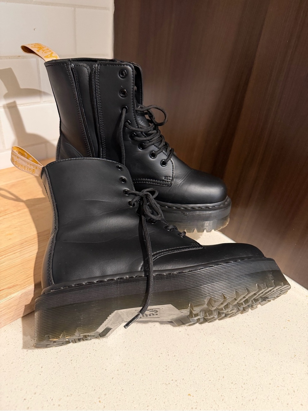 Dr. Doc Marten Vegan Jadon II Boot Mono Platforms US 8M /9L (Unisex) - Picture 6 of 10